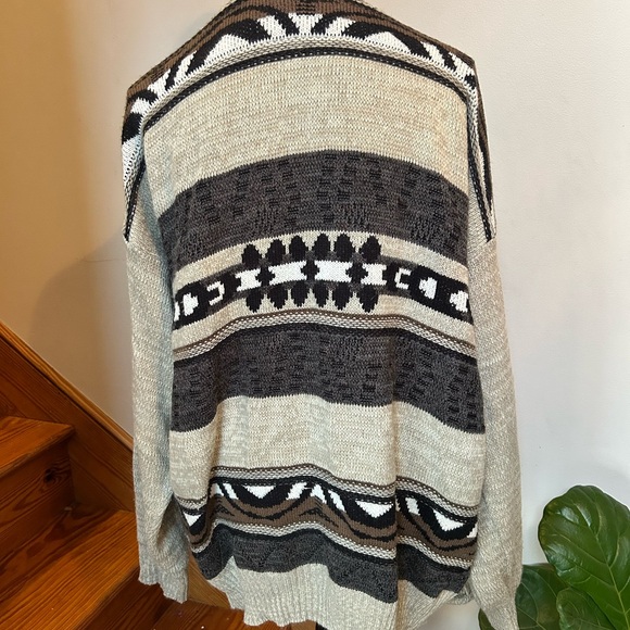 Marquise Gray and Brown Knit Sweater - Picture 2 of 3